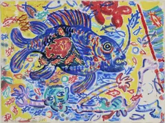 Michael Cullen, Fish, Watercolour