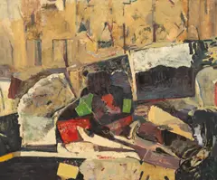 David Crone, Development Of A Box, Oil on canvas