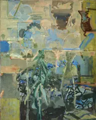 David Crone, Garden Objects, Oil on canvas