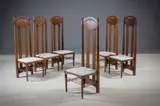 Mackintosh, A Set Of Six Oak Argyle Chairs, attributed to CHARLES RENNIE MACKINTOSH (6)