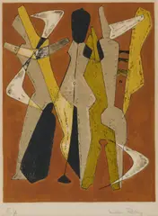 Promenade by Man Ray, Lithograph in colours, sold Nov 2025
