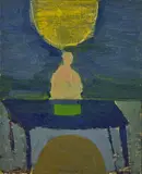 Paddy McCann, Table And Bridge, Oil on canvas