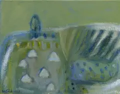 Landscape Patterns by Anita Shelbourne, Oil on canvas, sold Nov 2025