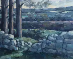 Three Trees by Peter Collis, Oil on board, sold Sep 2025