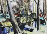 Norah McGuinness, Wood In Spring, Gouache and watercolour