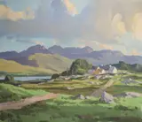 Robert Taylor Carson, Farm House, West Of Ireland, Oil on canvas