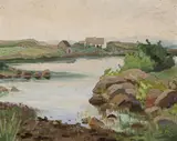 Charles Vincent Lamb, Cottage On A Lake, Carraroe, Connemara, Oil on board