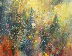 Kenneth Webb, Daisies In A Meadow, Oil on canvas
