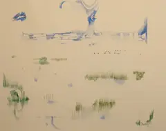 Bold Day In The Summer, Camargue by Patrick Hickey, Pastel on paper, sold Sep 2025