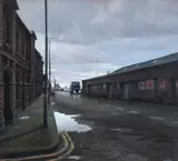 Eugene Conway, Docklands, Dublin, Oil on canvas