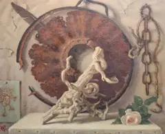 The Incinerator Man by Lady Beatrice Glenavy, Oil on canvas, sold Sep 2025
