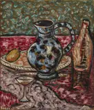 Basil Rakoczi, Still Life With Blue Jug, Oil on canvas