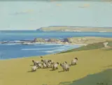 Cecil Maguire, Whitepark Bay, Co. Antrim, Oil on board