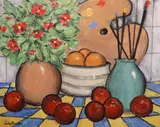 Gladys Maccabe, Studio Still Life, Oil on board