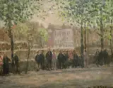 William Mason, On The Quay In Dublin, Oil on board