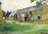 Ernest C. Hayes, Farmhouse In Landscape, Oil on canvas