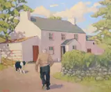 Norman Smyth, Farmhouse In Co. Donegal, Oil on board
