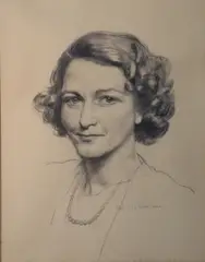 Seán O'Sullivan, Portrait Of Vivenne Ganly, Pencil