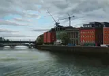 Eugene Conway, Dublin Quays, Oil on card