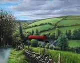 Eugene Conway, Country Road, Ballybodan, Oil on canvas