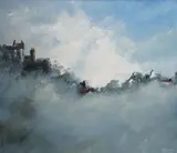 Anthony Waller, Abstract Landscape, Oil on board