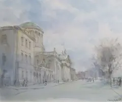 The Four Courts by Thomas Ryan, Watercolour, sold Sep 2025