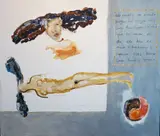 Barrie Cooke, Retablo For Pura 1, Oil on board