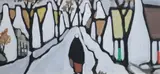 The Long Road by Markey Robinson, Gouache, sold Sep 2025