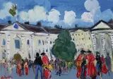 Marie Carroll, Graduation, Trinity College, Oil on board