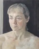 Anthony Williams, Portrait Of Caroline, Egg tempera on board