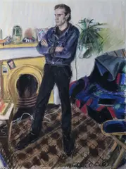 Mick O'Dea, Simon (Portrait Of Simon Mcleod), Chalk pastel on paper