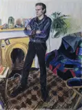 Mick O'Dea, Simon (Portrait Of Simon Mcleod), Chalk pastel on paper