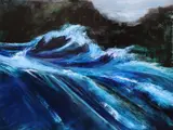 Jennifer Kingston, High Tide, Oil on board