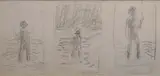 Barrie Cooke, Fisherman I, Ii, Iii, Pencil