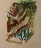 Barrie Cooke, Branch, Watercolour