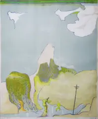Patrick Pye, Tree At Baptism, Coloured lithograph