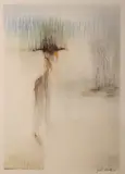 John Kelly, Figure In Landscape, Mixed media
