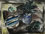 Still Life by Norah McGuinness, Watercolour, sold May 2025