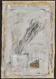 Basil Blackshaw, Stalks In A Jar, Mixed media on paper