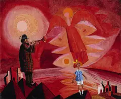 Colin Middleton, My Heart's In The Highlands, Oil on board