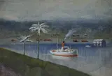 Suez Canal by William Percy French, Watercolour, sold May 2025
