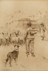 The Herders by Sir Walter Frederick Osborne, ), sold May 2025