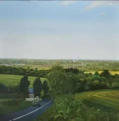 Martin Gale, Down The City, Oil on canvas