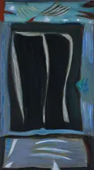 Tony O'Malley, Winter Bird Monument, Oil on board
