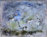 Patrick Collins, Burning Landscape, Oil on board