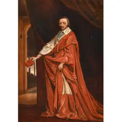 Philippe de Champaigne, Portrait Of Cardinal Richelieu, Oil on canvas