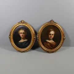 William Crabb, PORTRAITS OF ERSKINE DOUGLAS SANDFORD (1836-1845); and WILLIAM GRAHAM SANDFORD (1834-1884), oil on canvas
