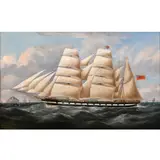 Richard Ball Spencer, The `Perthshire`, A Three-Masted Barquentine Under Sail Off Ailsa Craig