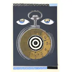 Gordon Cook, Stopwatch, Screenprint (or pochoir?)