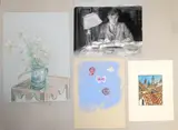 Gavin Bone, A Folio Of Various Drawings, Watercolours And Prints, still lifes etc in watercolour